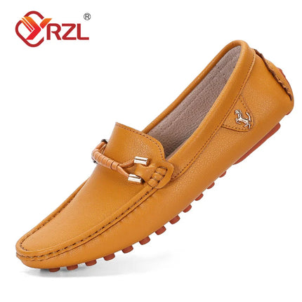 YRZL Mocassini da uomo Scarpe in pelle fatte a mano Scarpe da guida casual Scarpe slip-on Mocassini comodi di lusso Scarpe da uomo Taglie forti 37-48