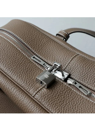 Borsa da donna in pelle di vacchetta di alta qualità, semplice borsa a tracolla di grande capacità, borsa a spalla.