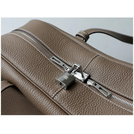 Borsa da donna in pelle di vacchetta di alta qualità, semplice borsa a tracolla di grande capacità, borsa a spalla.