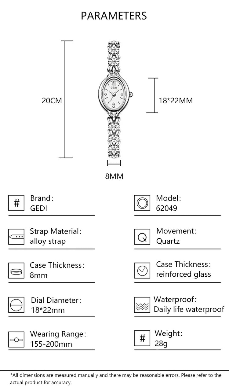 Orologio da donna Luce di lusso retrò tempestato di diamanti Bracciale di alta bellezza Orologi da donna squisiti alla moda platinumshop
