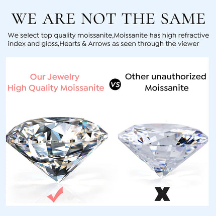 KNB Real 0.5-1ct Moissanite Diamond Round Stud Earrings for Women 925 Sterling Silver Wedding Earring Luxury Fine Jewelry Gifts PlatiNum