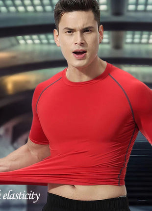 Set di compressione da uomo stampato in 3D anime Top da palestra a maniche corte + pantaloncini da allenamento Set di protezioni per l'atletica traspirante ad asciugatura rapida platinumshop
