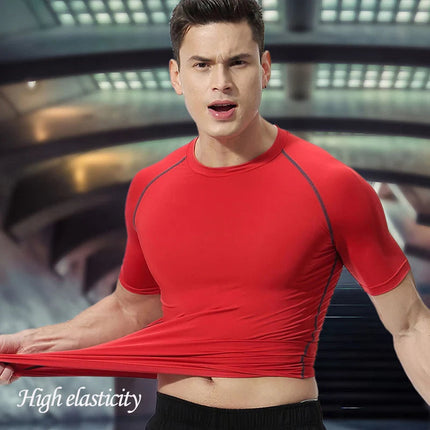 Set di compressione da uomo stampato in 3D anime Top da palestra a maniche corte + pantaloncini da allenamento Set di protezioni per l'atletica traspirante ad asciugatura rapida platinumshop