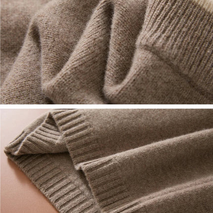 Flat Thickened Hip Hugging Skirt Women's Autumn Winter 100% Merino Wool Knitted Half Skirt Versatile Short Elastic Waist Skirt PlatiNum
