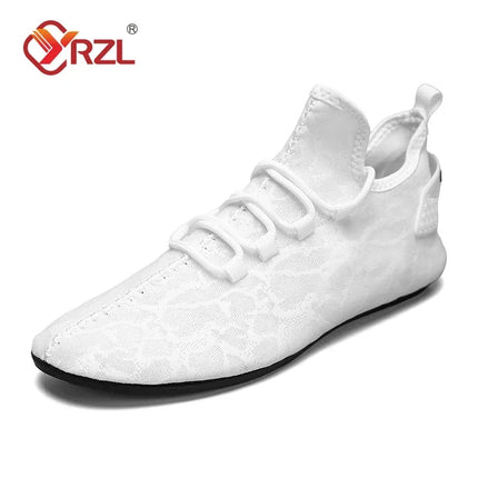 YRZL Mocassini da uomo in rete Mocassini da guida Appartamenti di alta qualità Scarpe da passeggio Mocassini casual antiscivolo traspiranti Scarpe da uomo estive