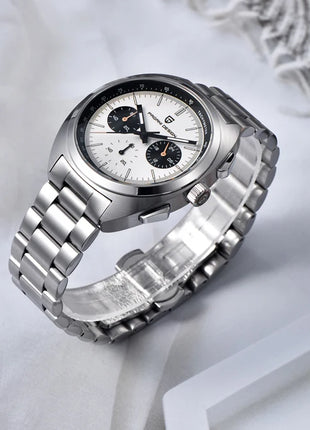 Orologio da Uomo PAGANI DESIGN con Quadrante Giallo, Cronografo al Quarzo, Movimento Giapponese VK63, Vetro Zaffiro, Impermeabile, Novità 2026