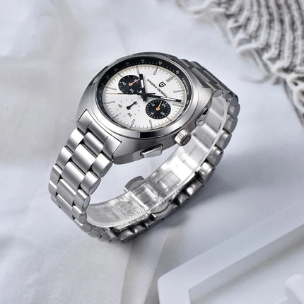 Orologio da Uomo PAGANI DESIGN con Quadrante Giallo, Cronografo al Quarzo, Movimento Giapponese VK63, Vetro Zaffiro, Impermeabile, Novità 2026