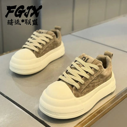 Board shoes 2026 new spring men's shoes trend versatile casual youth thick soled height increasing sports shoes