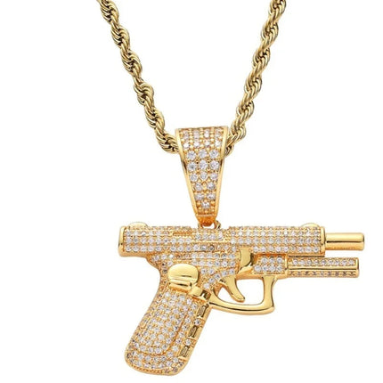 Hip Hop Ice Out Dollar Money Bag Necklace Shiny Cubic Zirconia Wallet Pendant for Men Women Hip Hop Rock Rap Cool Jewelry PlatiNum