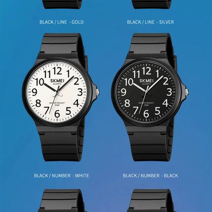 SKMEI Top Brand Casual Quartz Wristwatches Mens New Simple TPU Strap 3Bar Waterproof Watches For Male Time Clock Reloj Hombre