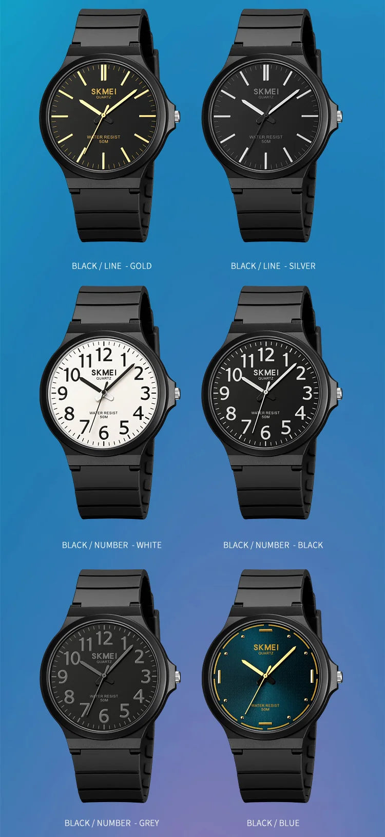 SKMEI Top Brand Casual Quartz Wristwatches Mens New Simple TPU Strap 3Bar Waterproof Watches For Male Time Clock Reloj Hombre