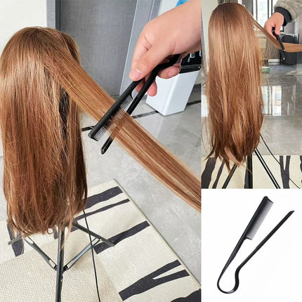 Hairdressing V Comb Hair Straightening Styling Clip Comb Special For Wig And Messy Hair Finishing