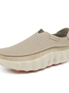 Mocassini da Uomo per Camminata all'Aperto, Scarpe Casual alla Moda, Scarpe da Passeggio in Pelle Morbida, Calzature Traspiranti per Guida, Mocassini Morbidi