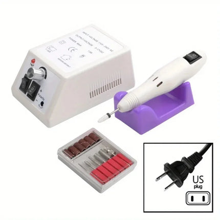 2000 Series Electric Nail Filing Machine, Smooth high rotating speed for acrylic soak-off removal and sidewall buffing, Professional Manicure Pedicure Polisher for daily nail studio detailed shaping work