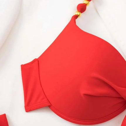Sexy Push Up Bikini 2024 Costume da bagno donna Due pezzi Costumi da bagno Perizoma femminile Bikini Set Nuoto per costumi da bagno Biquini brasiliano platinumshop