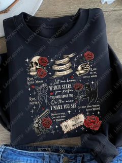 Run Little Mouse Haunting Adeline Dark Romance Book Hoodie Spicy Smut Reader Gifts Black Cat Graphic Pullover Men Women Hoodie