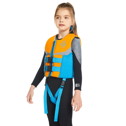 Gilet di galleggiamento per bambini, giubbotto di salvataggio per bambini, giubbotto da nuoto per ragazzi e ragazze, ausilio per il nuoto con galleggiamento del costume da bagno