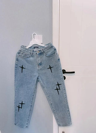 Jeans Men Wide Leg Cargo Pants Streetwear Baggy Men Korean Fashion Loose Straight Male Clothing Y2K Hip Hop Style Male Trousers PlatiNum