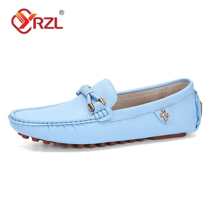 YRZL Mocassini da uomo Scarpe in pelle fatte a mano Scarpe da guida casual Scarpe slip-on Mocassini comodi di lusso Scarpe da uomo Taglie forti 37-48