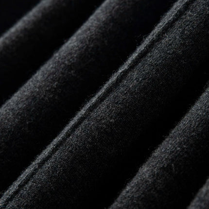 Women's Cashmere Umbrella Skirts Autumn Winter Basic Office Lady Classics 100% Cashmere Knitted A-Line High Waist Pockets Dress PlatiNum