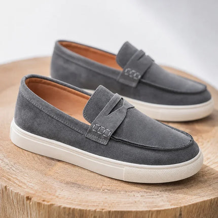 Mocassini classici da uomo, scarpe casual traspiranti senza lacci, scarpe da uomo di design, comode scarpe da guida antiscivolo, mocassini da uomo
