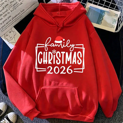 Xmas Family Crew 2026 Print Hoodies Making Memories Together Hoodies Funny Matching Holiday Sweatshirts Christmas Family Gift
