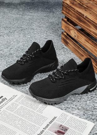 Breathable Socks Shoes Women Lightweight Knitted Casual Sneakers Non-slip Walking Footwear Outdoor Jogging Fitness Sports PlatiNum