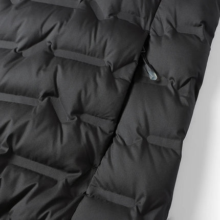 EUMERGX Men's Down Jacket Winter Warm Duck Down Lightweight Padding Jackets Camping Climbing Trekking Graphene Lining Coat