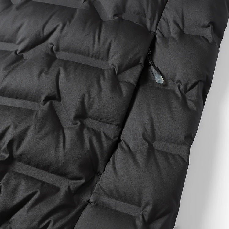 EUMERGX Men's Down Jacket Winter Warm Duck Down Lightweight Padding Jackets Camping Climbing Trekking Graphene Lining Coat