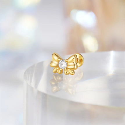 AIDE Heart Round Ball Flat Helix Piercing Earring 925 Sterling Silver Ear Studs Geometric Zircon Exquisite Trinket Studs Aretes PlatiNum