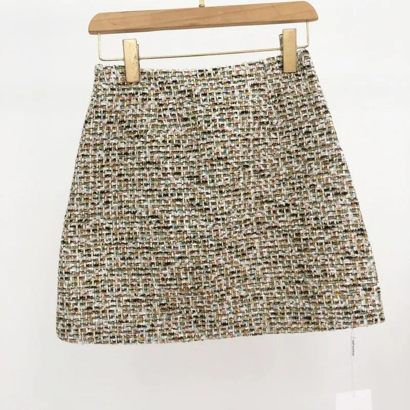 2025 Hot Sale Elegant Female Pink Shiny Diamonds Tweed Jackets Single Breasted Chic Tops Work Lady Slim Fit Coat Casual Blazers