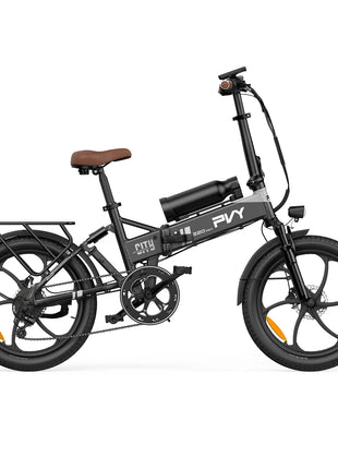 Bicicletta Elettrica Pieghevole PVY Z20 MAX con Sensore di Coppia, Doppia Batteria per Pendolarismo Urbano, E-bike a Pedalata Assistita con Autonomia di 25.6Ah