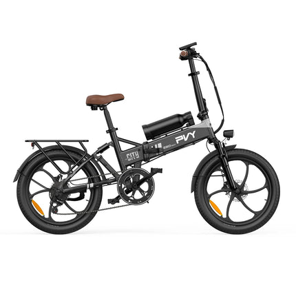 Bicicletta Elettrica PVY Z20 MAX, Sensore di Coppia, Motore da 750W, Doppia Batteria 36V25.6Ah, Pneumatici da 20*2.3 pollici, Autonomia Massima 200km, Freno Idraulico