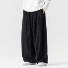Pantaloni di velluto a coste da uomo 2025Autunno Inverno Caldo Casual Pantaloni comodi Stili giapponesi Harun Pantaloni da uomo oversize a gamba larga in tinta unita