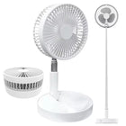 Ventilatore portatile ricaricabile Mini pavimento telescopico pieghevole Ventilatore estivo a basso rumore Raffreddamento per scrivania da ufficio per camera da letto domestica