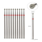 10Pcs Diamond Milling Cutter For Manicure Electric Nail Drill Bits Accessory Pedicure Machine Nail File Gel Remover Tool uñas Accesorios Y Herramientas
