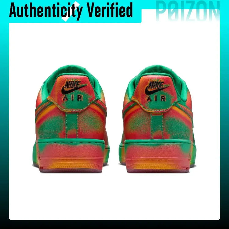 Nike Air Force 1 Breathable Skateboard Shoes Men's Green Orange IB6834-300