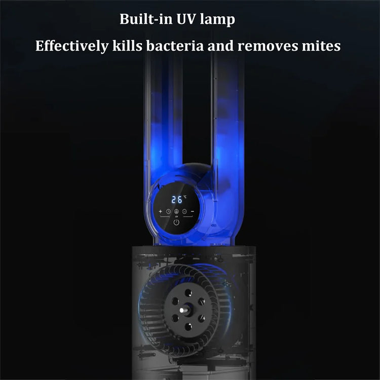 Ventilatore senza lama Ventilatore per aria condizionata Ventola di raffreddamento ad acqua Umidificazione e refrigerazione Ventilatore a torre d'acqua verticale Condizionatore d'aria