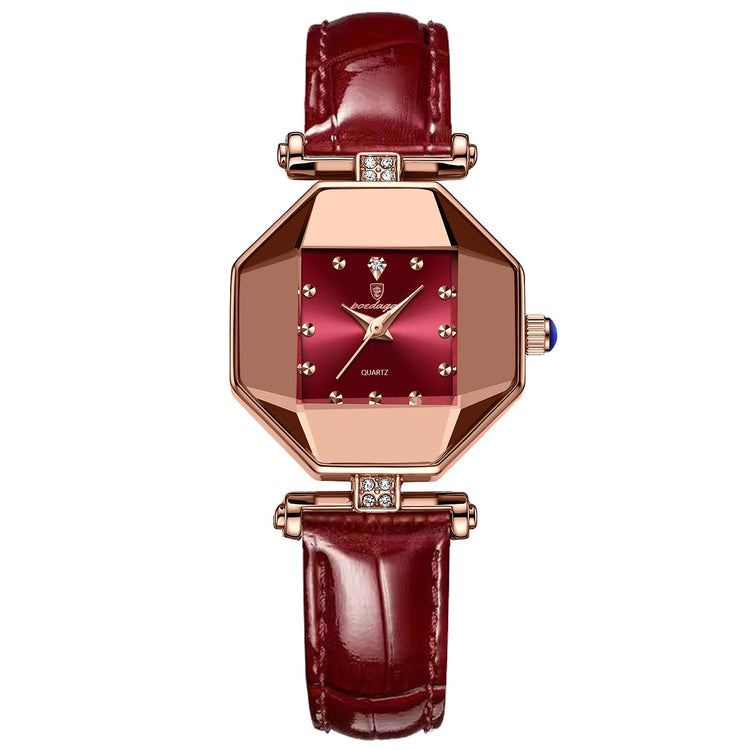 POEDAGAR Orologio da donna di alta qualità Orologi al quarzo in pelle impermeabile per donna Orologio da polso da donna casual di moda di lusso regalo Reloj platinumshop