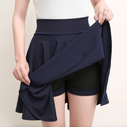 Moda donna estate nuovo stile versione coreana gonna sportiva corsa danza quadrata studente elegante tendenza gonna a trapezio a vita alta