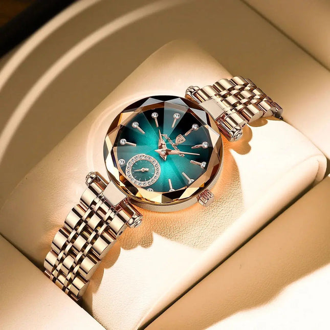 POEDAGAR Orologi al quarzo da donna eleganti di lusso Orologio impermeabile in acciaio inossidabile per donna Orologio da polso da donna alla moda casual reloj platinumshop