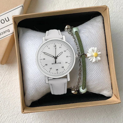 YIKAZE orologio da donna cinturino in pelle PU orologi al quarzo da donna orologio da polso da donna con quadrante rotondo impermeabile orologio da polso da donna platinumshop