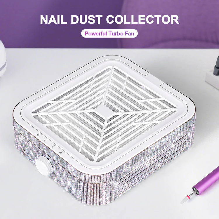 Powerful Nail Dust Collector Vacuum Extractor Manicure Machine With Replaceable Paper Filter Nail Salon Equipment