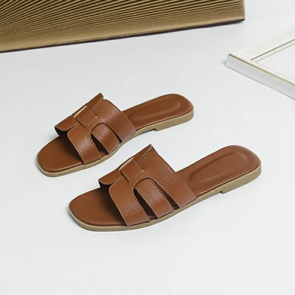 Sandali Estivi 2026 Tk in Vera Pelle Traspiranti Antiscivolo Resistenti all'Usura Stile Designer