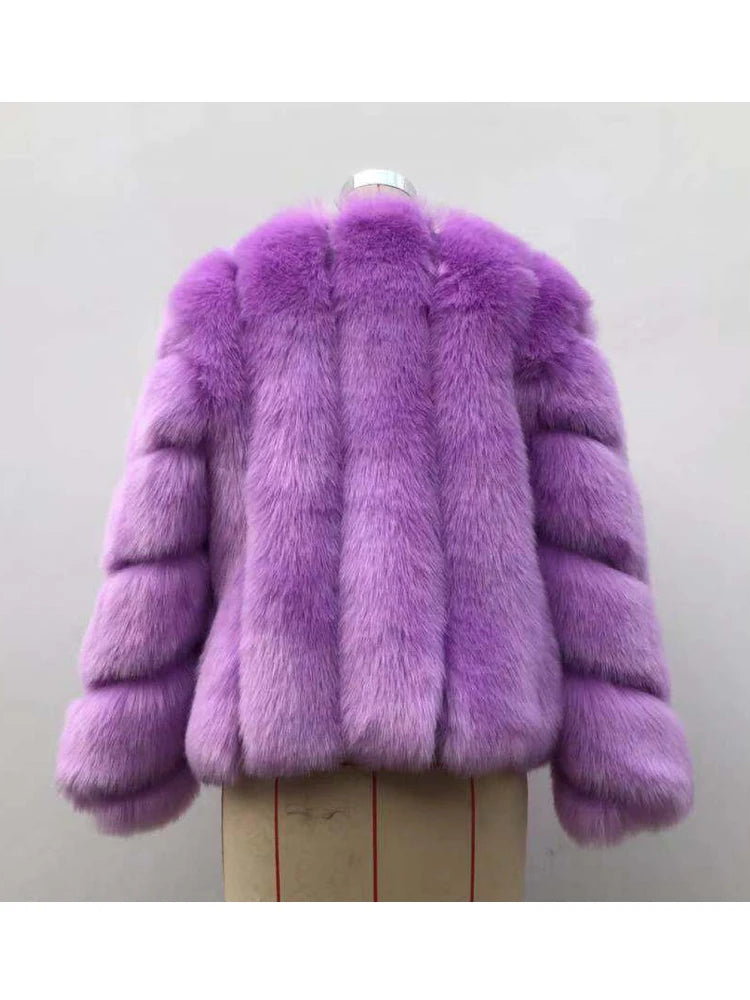 ZADORIN NEW Streetwear Furry Faux Fur Coat Woman Clothing Elegant Long Sleeve Winter Coats Woman Jackets Fourrure Abrigo Mujer