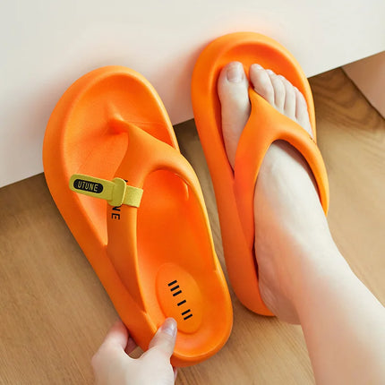UTUNE 2026 NUOVE infradito da donna con suola spessa - sandali con plateau con altezza crescente, pantofole da spiaggia estive ammortizzate leggere