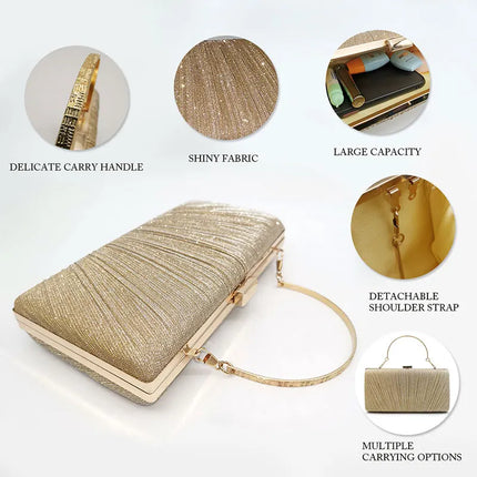 Pahajim Borse a tracolla Pochette glitterate da donna Borse da sera scintillanti Borsa con paillettes per matrimonio, festa, data, ballo di fine anno