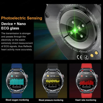 Nuovo Smartwatch 2026 con Analisi AI del Grasso Corporeo, ECG+PPG, Acido Urico, Pressione Sanguigna, Ossigeno nel Sangue, Chiamate, Schermo AMOLED per Uomini e Donne platinumshop