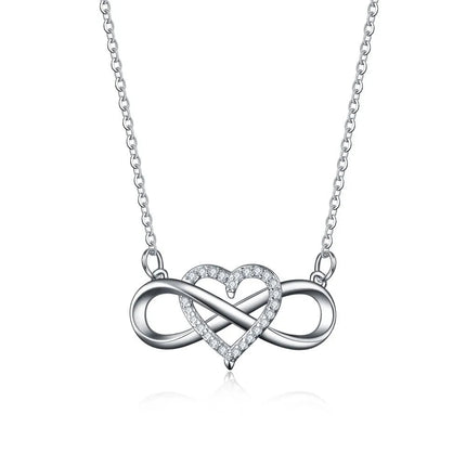 Nuova collana in argento sterling 925 con ciondolo Moissanite classico per le donne Moda nobile gioielli da sposa regali per feste di buona qualità PlatiNum