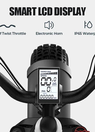 Bicicletta Elettrica G-FORCE RS ST per Tutti i Terreni, Potenza 750W, Batteria 48V15Ah, Bici Elettrica per Adulti, Pneumatici Larghi 20*4 Pollici per Tutti i Terreni